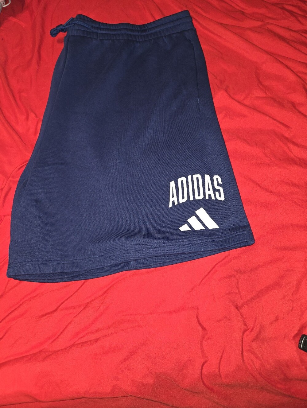 adidas Men's Royal Blue Athletic Drawstring Shorts